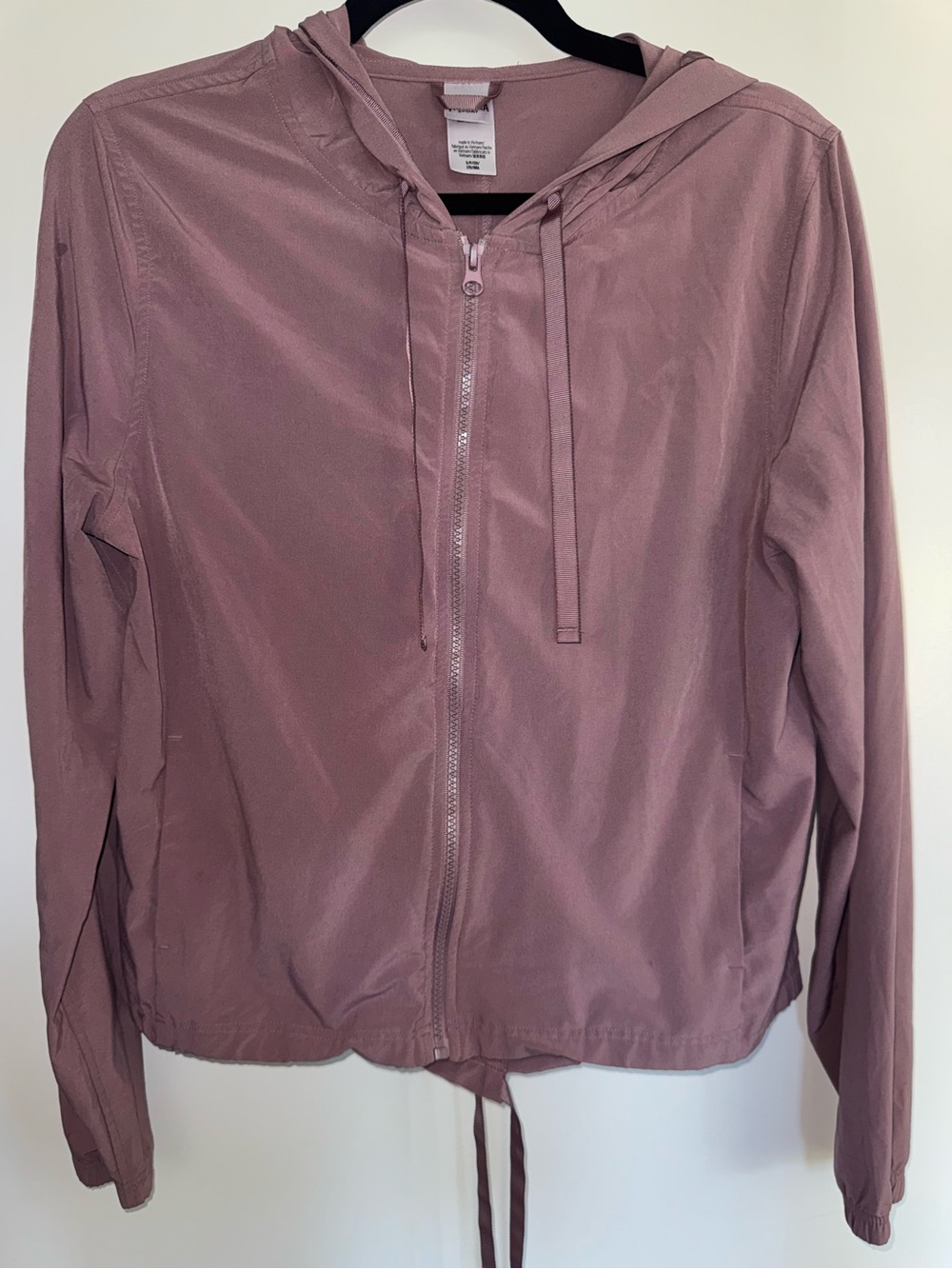 Victoria Sport Dusty Mauve Lightweight Hooded Zip Jacket Women’s Small